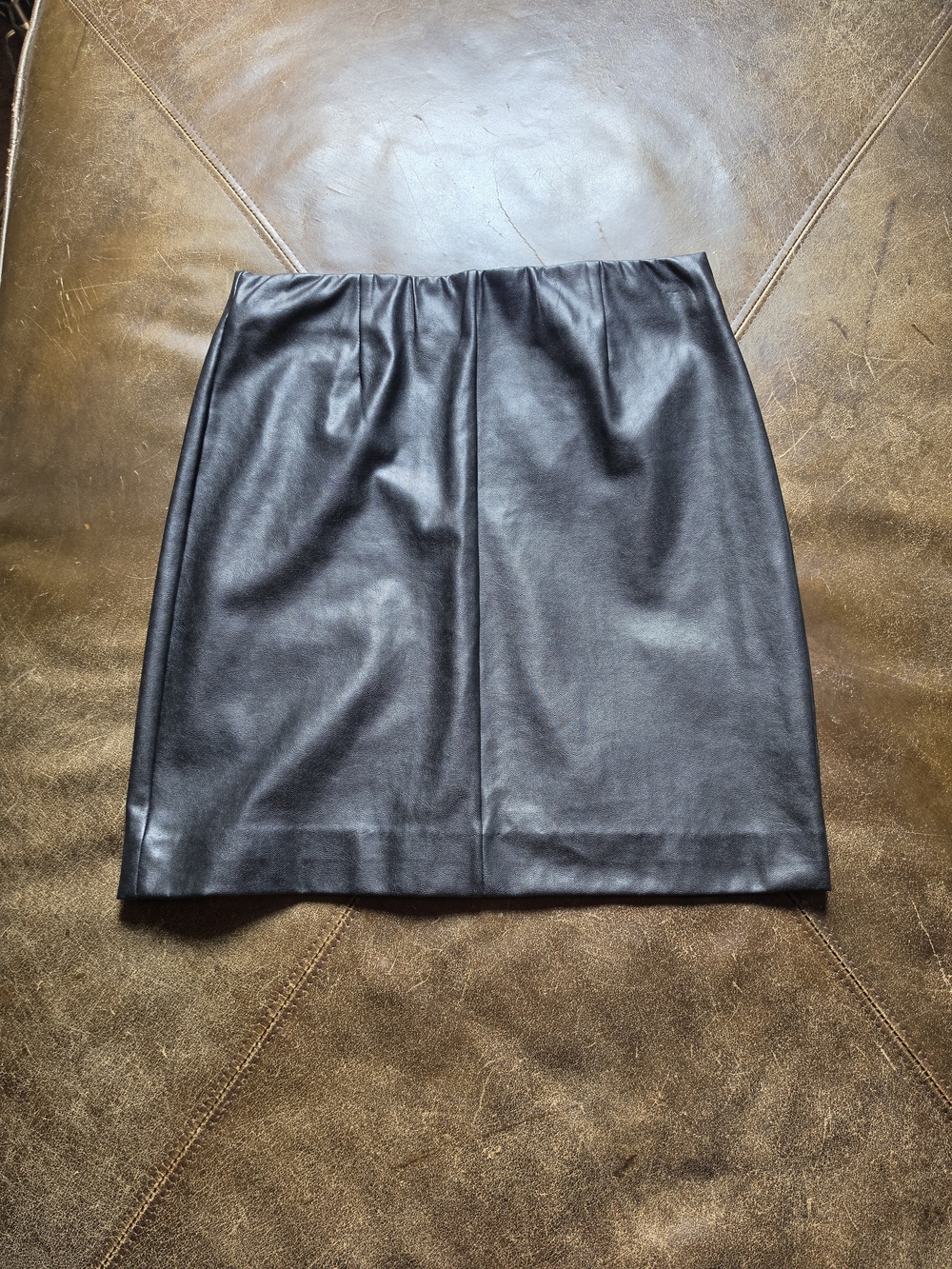 Talula Black Faux Leather Mini Skirt